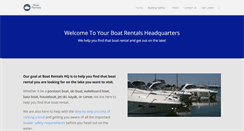 Desktop Screenshot of boatrentalshq.com