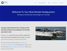 Tablet Screenshot of boatrentalshq.com